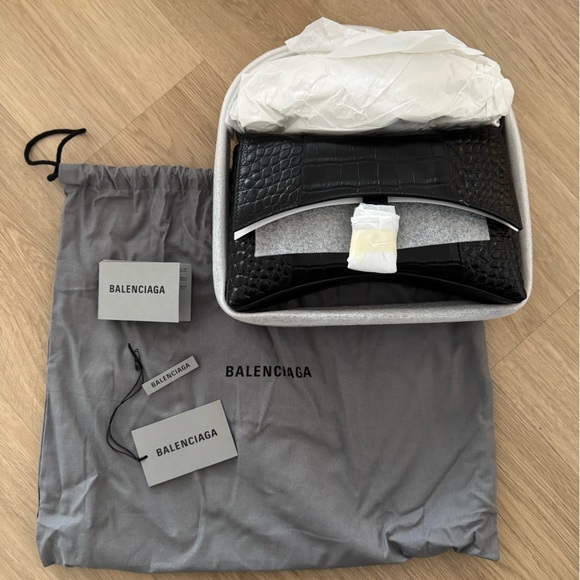 Balenciaga Croc XS Soft Hourglass Shoulder Bag - Picture 1 of 9
